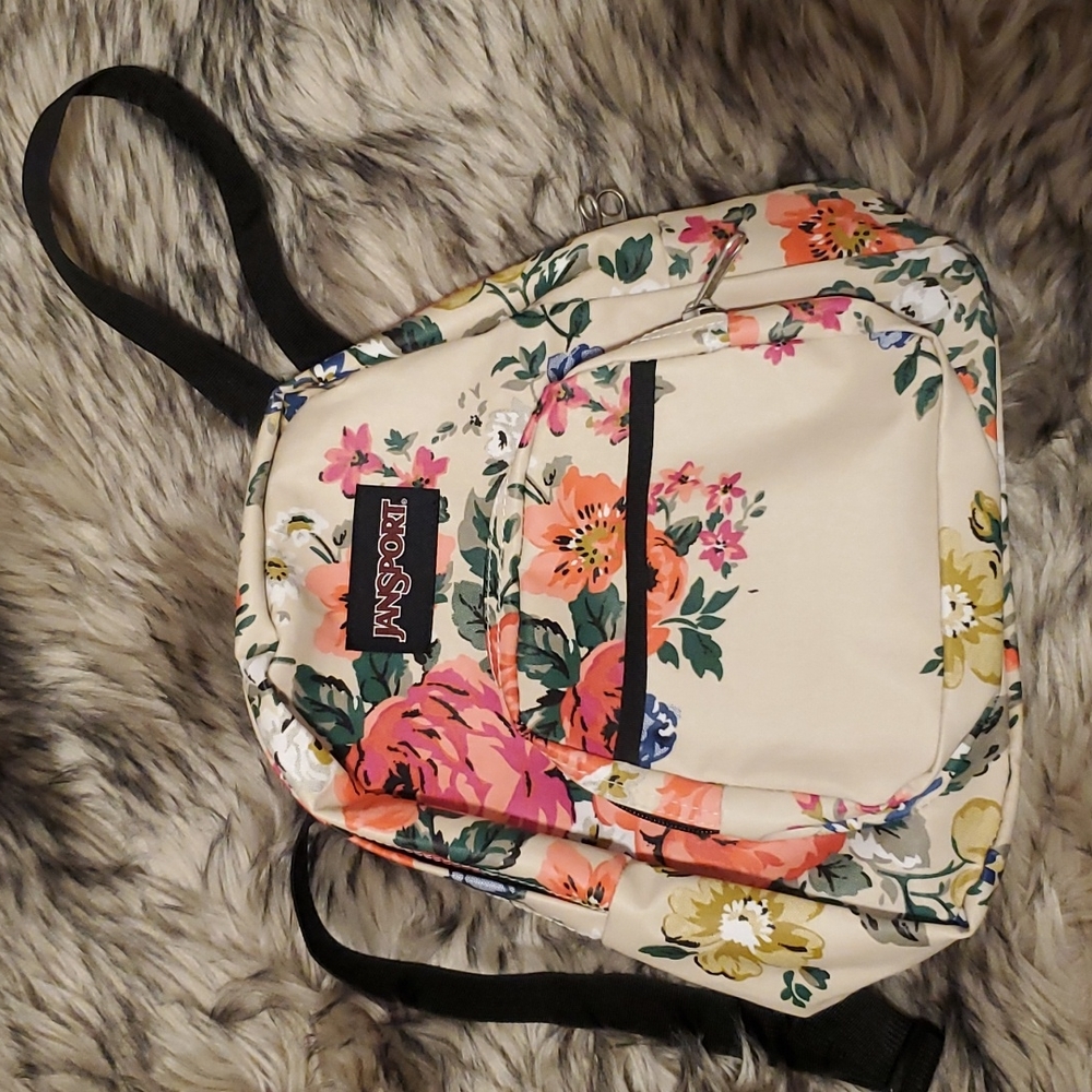 JanSport mini backpack floral